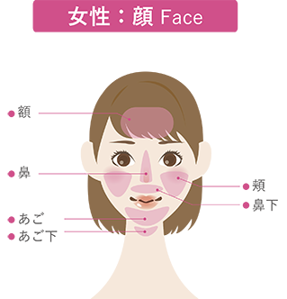 女性：顔 Face